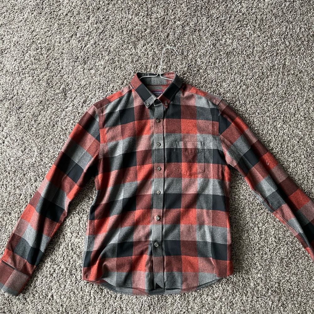 Untuckit slim fit Flannel Plaid Shirt - M